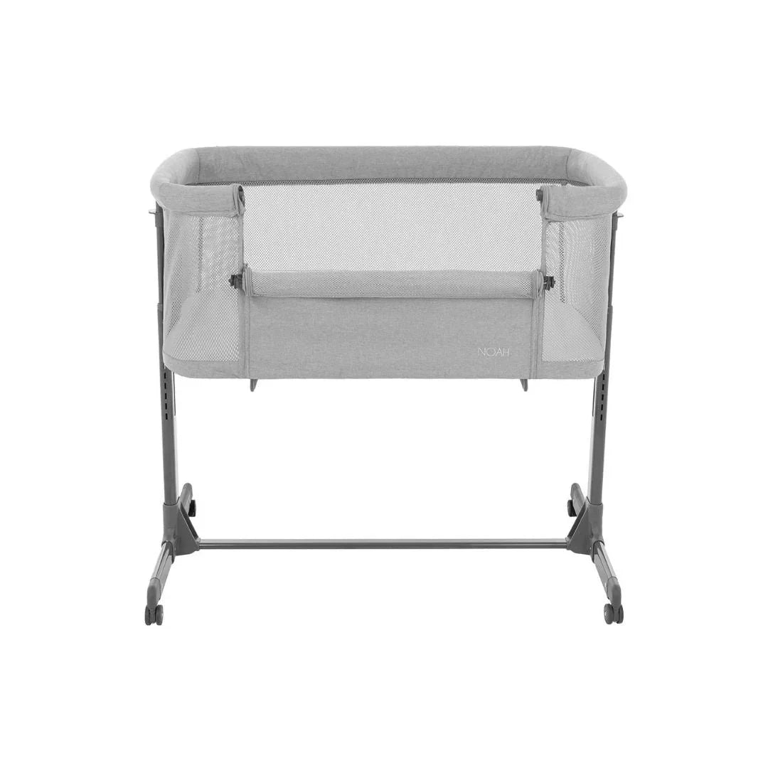 Kikkaboo Noah Bedside Crib Light Grey Age- Newborn to 6 Months