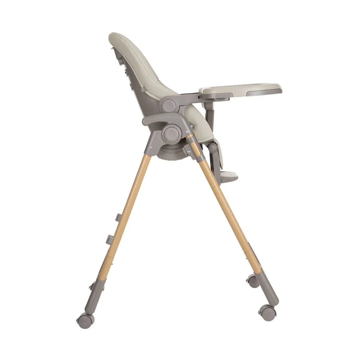 Kikkaboo Olive Kids Highchair  with Double Tray Beige  Age- 6 Months upto 3 Years ( Holds Upto 15 Kg)