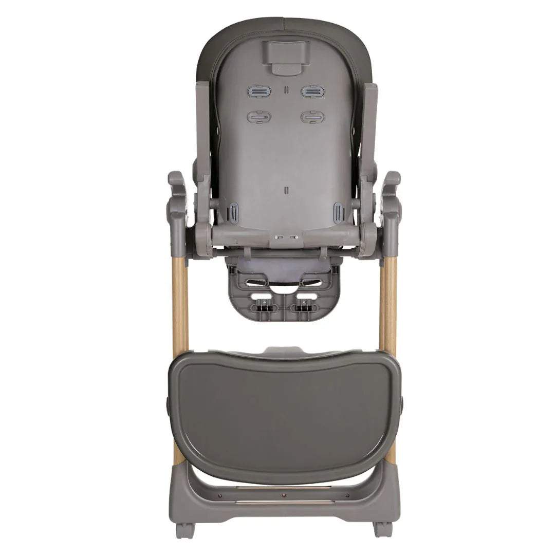 Kikkaboo Olive Kids Highchair with Double Tray Dark Grey Age- 6 Months upto 3 Years ( Holds Upto 15 Kg)