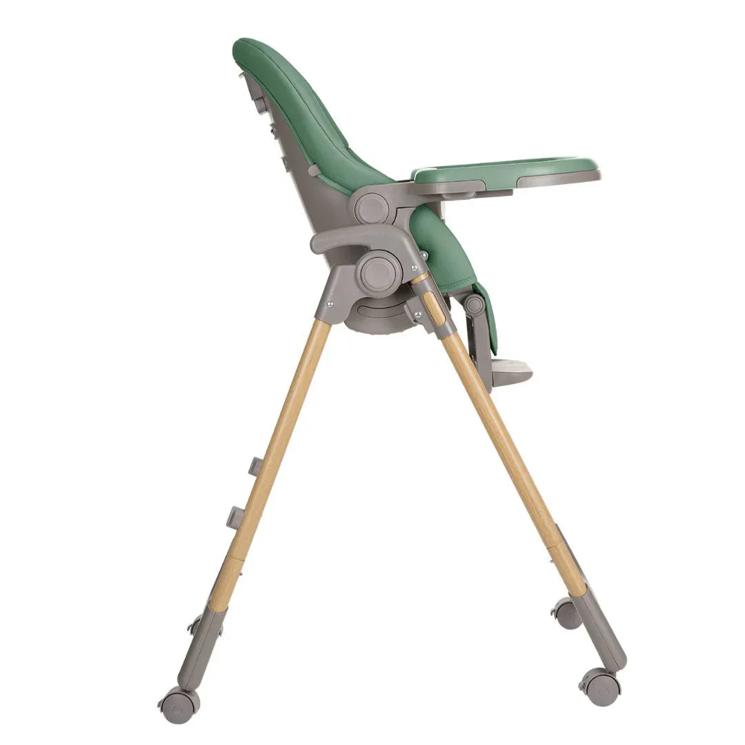 Kikkaboo Olive Kids Highchair  with Double Tray  Mint Green  Age- 6 Months upto 3 Years (Holds Upto 15 Kg)