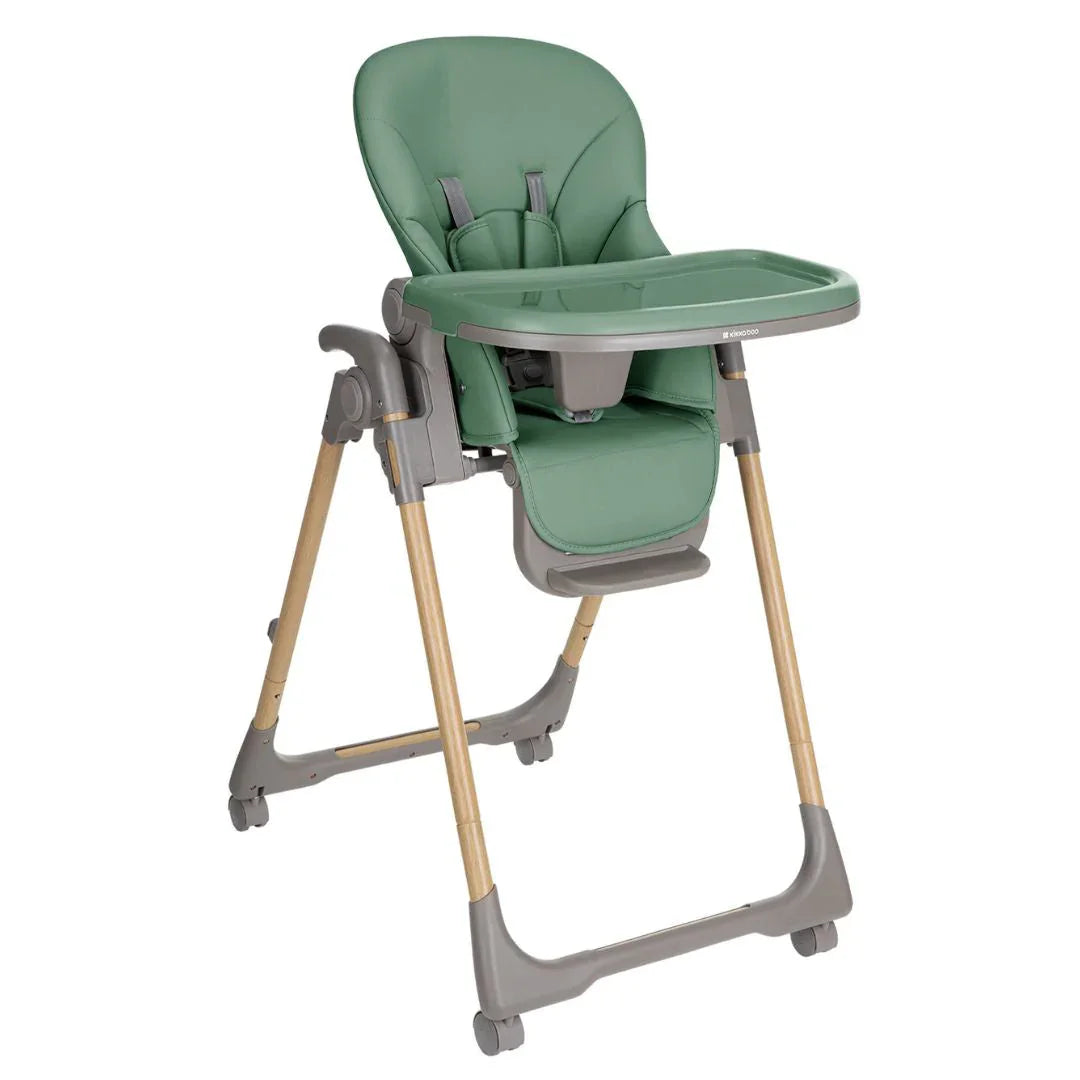 Kikkaboo Olive Kids Highchair  with Double Tray  Mint Green  Age- 6 Months upto 3 Years (Holds Upto 15 Kg)