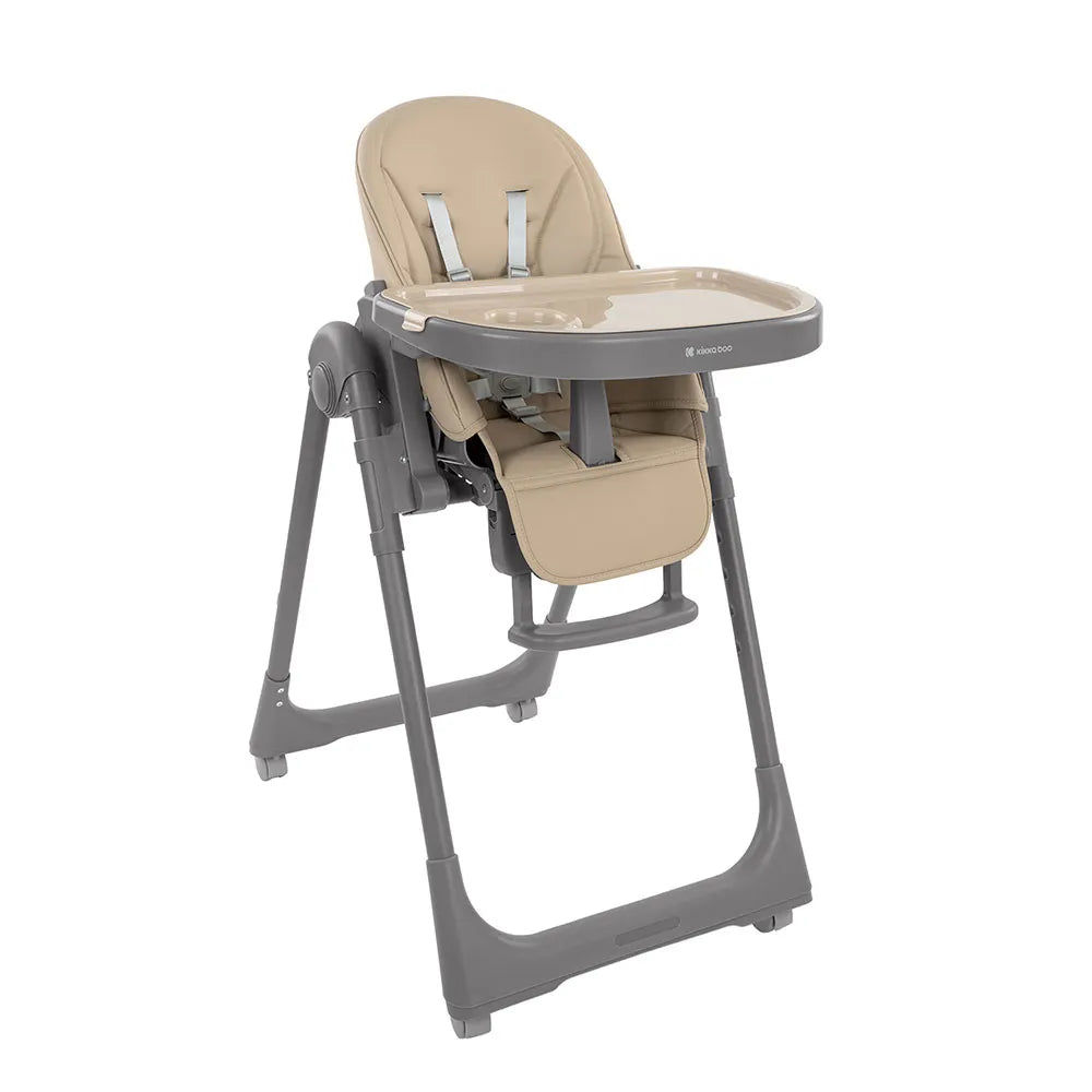 Kikkaboo Pastello 2 Multifunctional Kids Highchair with Double Tray Beige Age-6 Months upto 36 Months