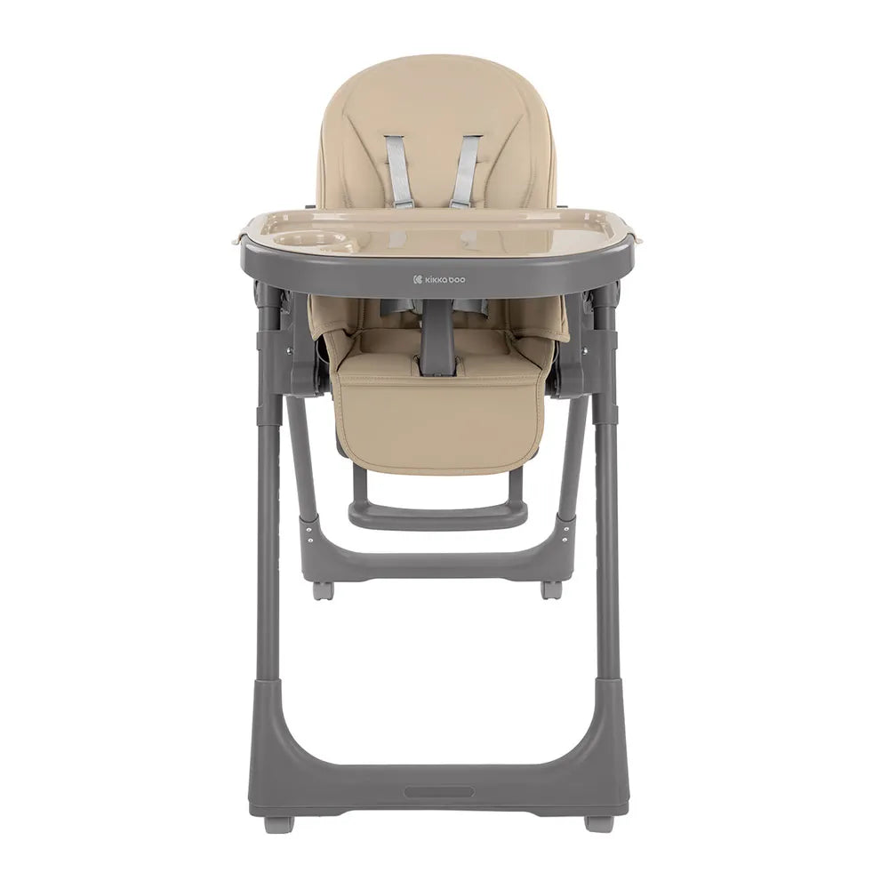 Kikkaboo Pastello 2 Multifunctional Kids Highchair with Double Tray Beige Age-6 Months upto 36 Months
