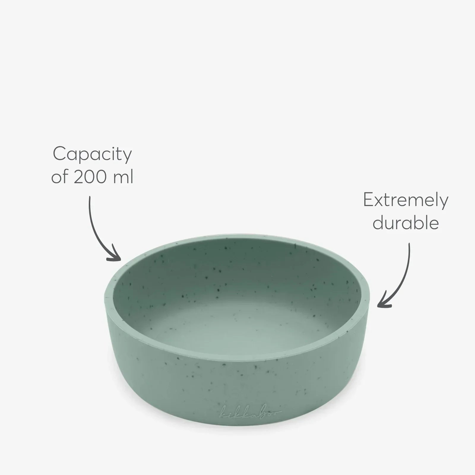 Kikkaboo Platinum Silicone Feeding Set of 5 Sage Green Age- 6 Months & Above
