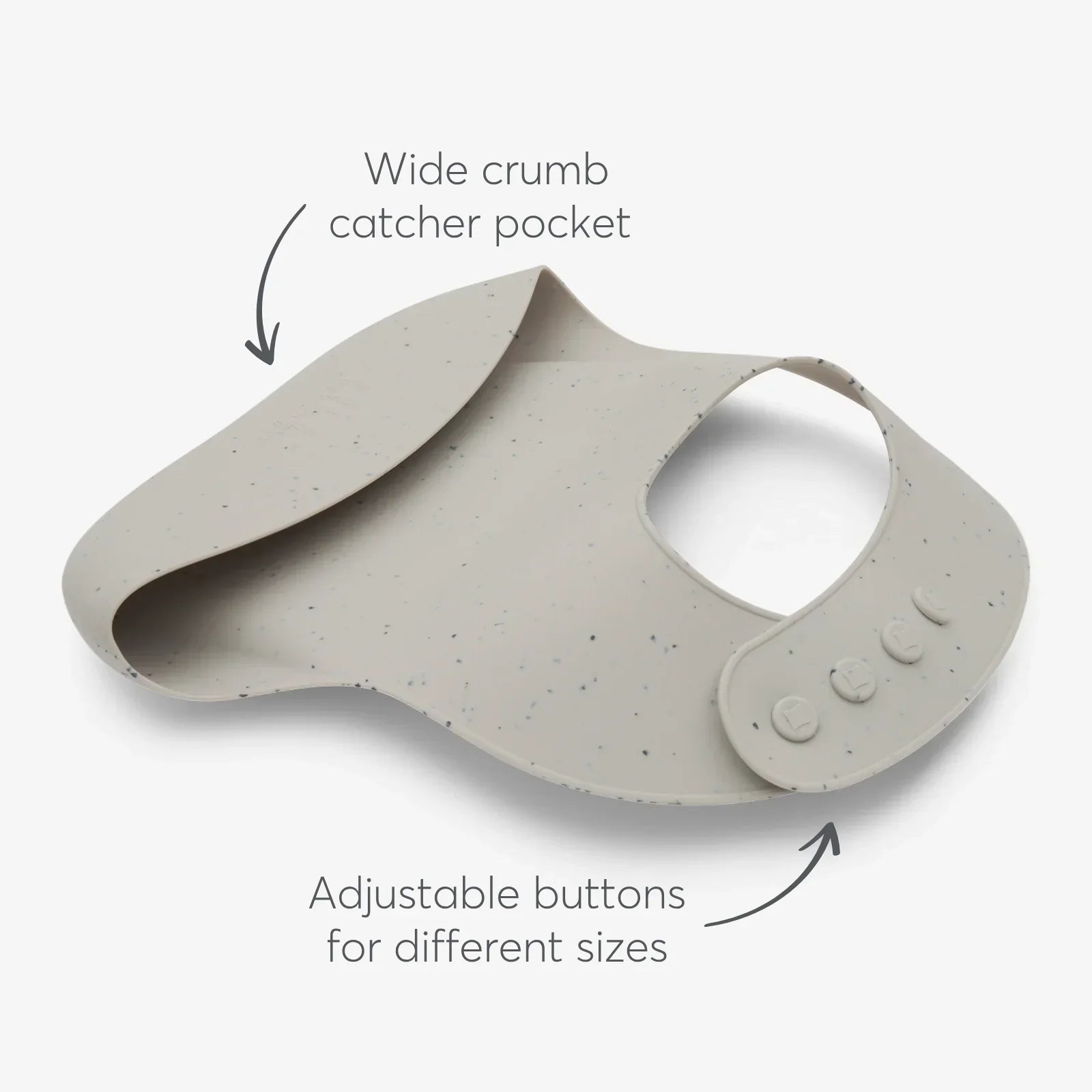Kikkaboo Platinum Silicone Kids Bib Sand Age- 6 Months & Above