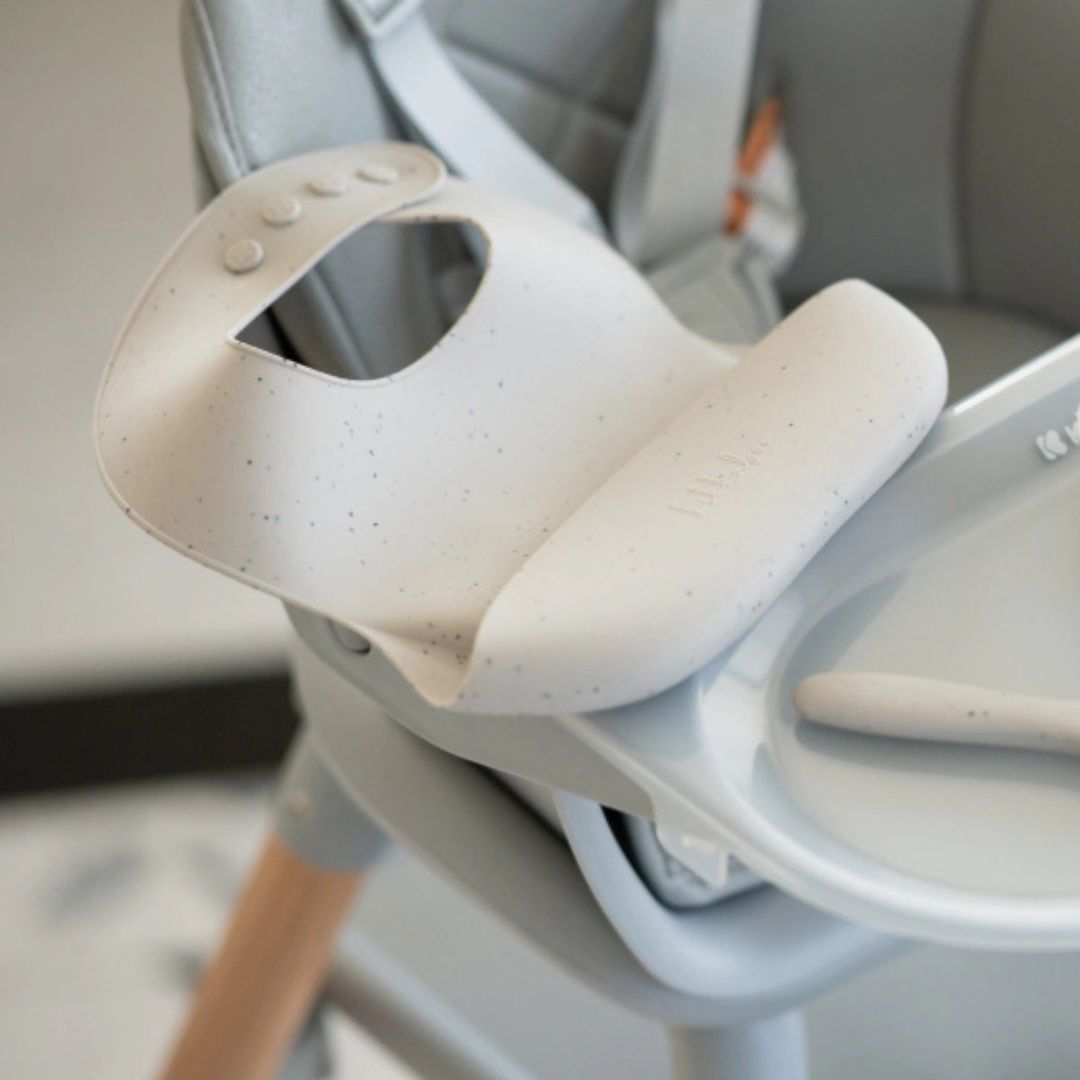 Kikkaboo Platinum Silicone Kids Bib Sand Age- 6 Months & Above