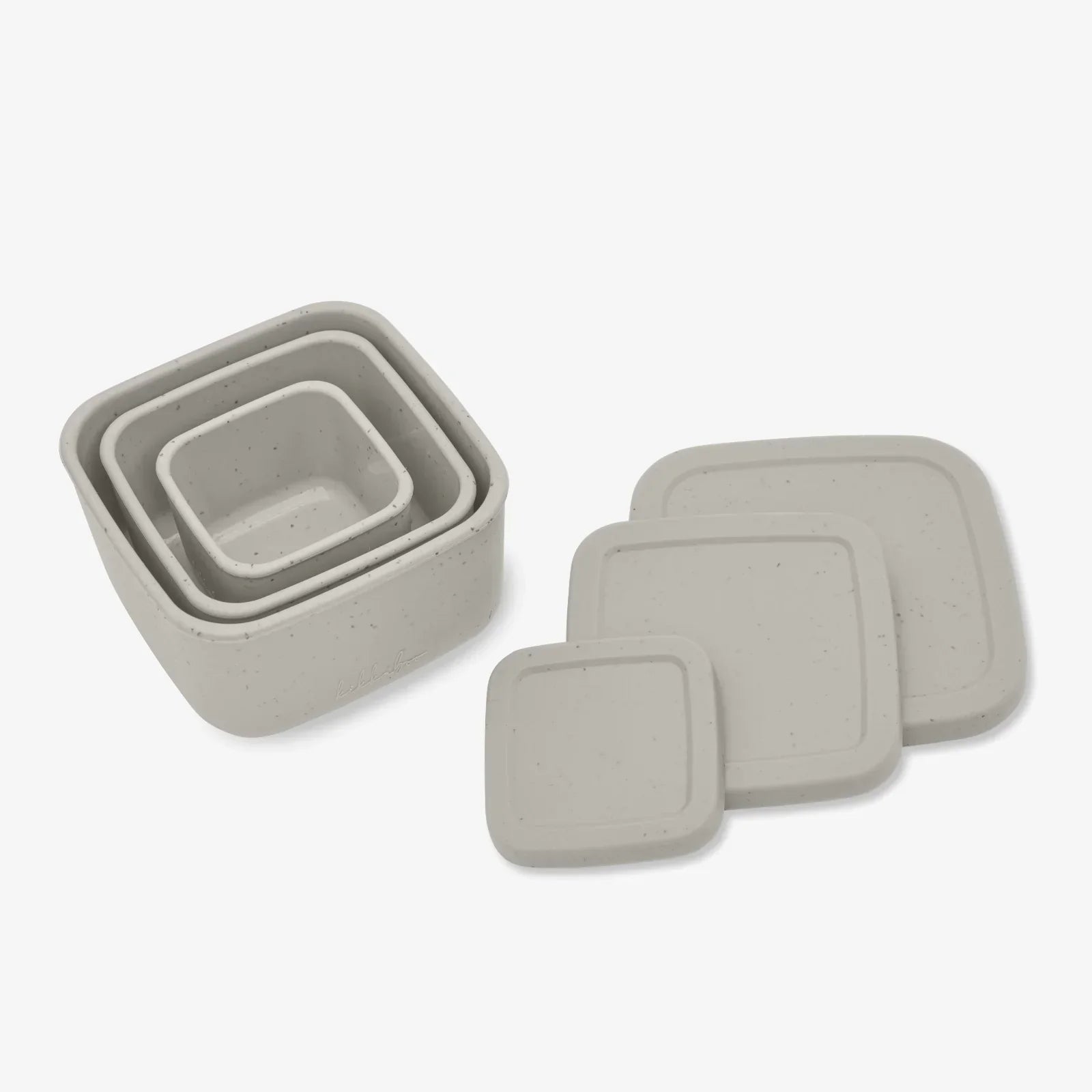 Kikkaboo Platinum Silicone Snack Box Set 3 Sand Age- 6 Months & Above