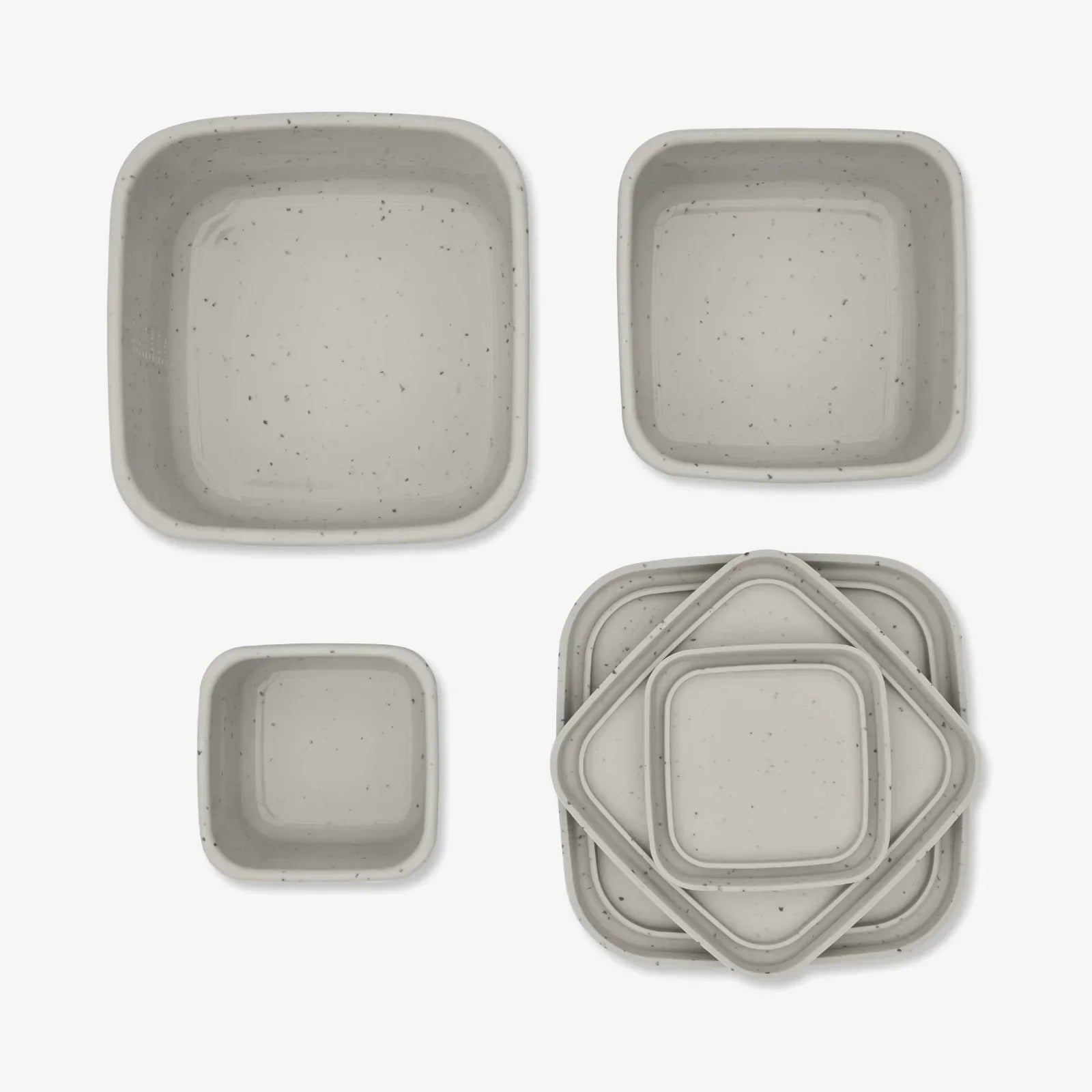 Kikkaboo Platinum Silicone Snack Box Set 3 Sand Age- 6 Months & Above