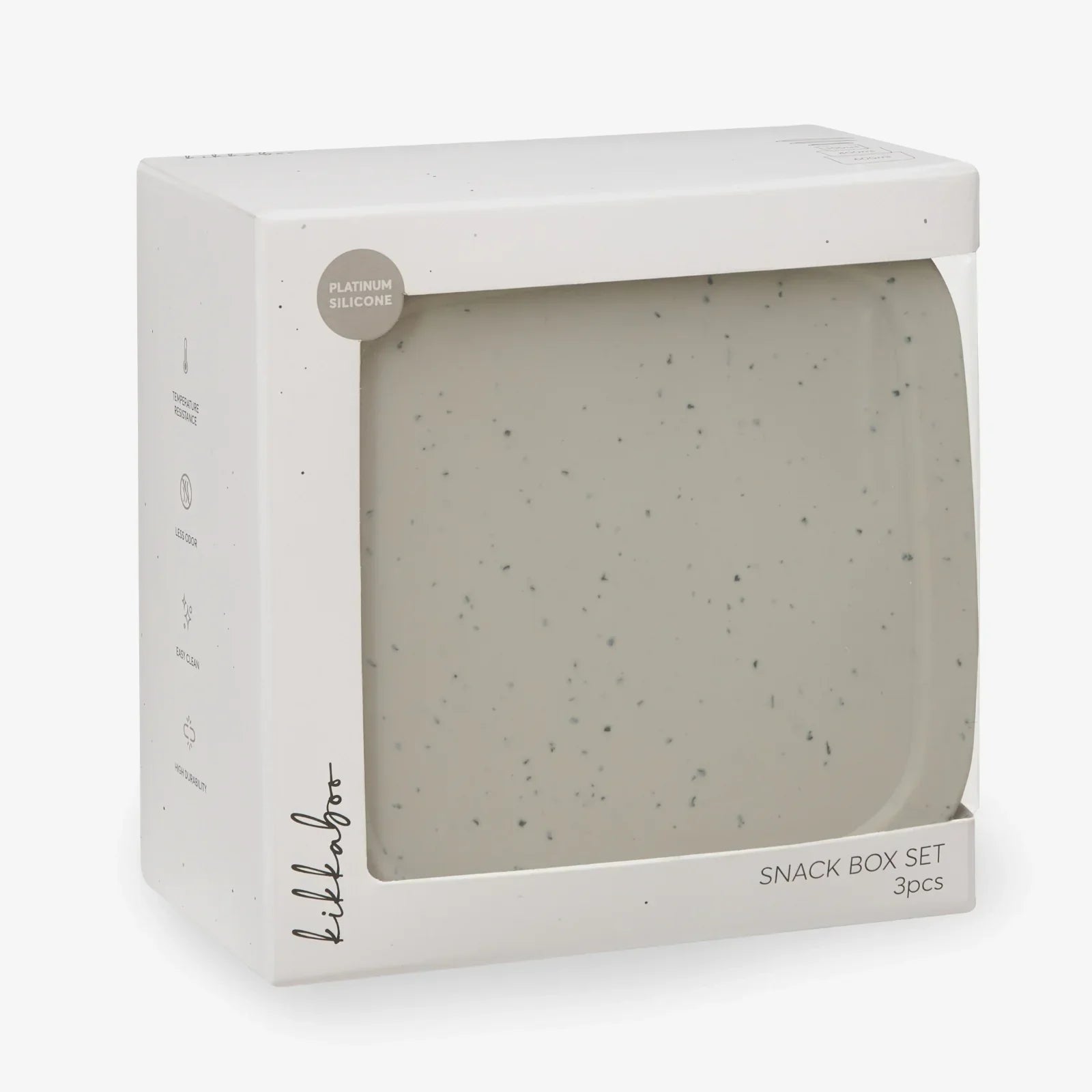 Kikkaboo Platinum Silicone Snack Box Set 3 Sand Age- 6 Months & Above