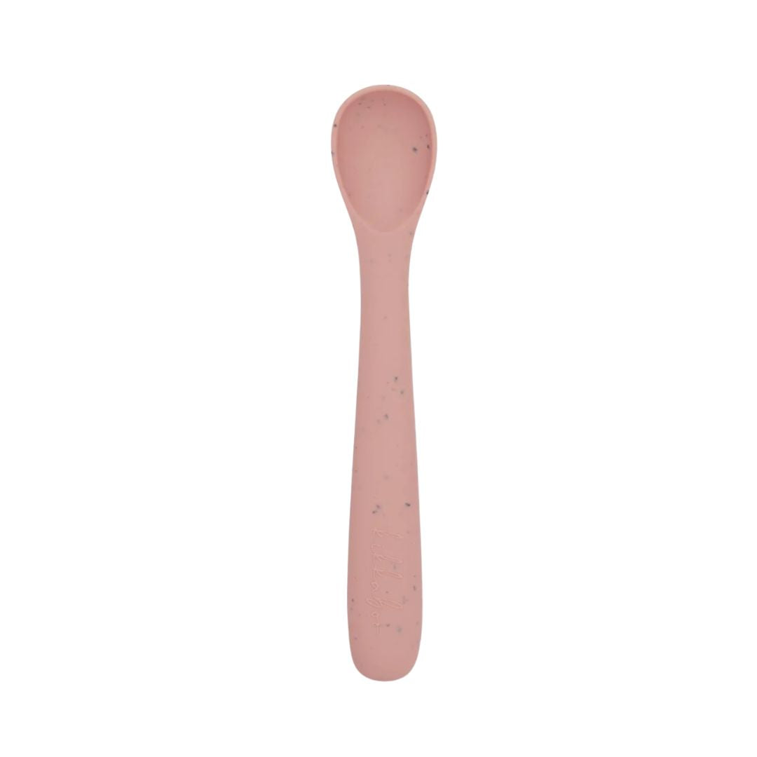 Kikkaboo Platinum Silicone Spoon Blush Pink Age- 6 Months & Above
