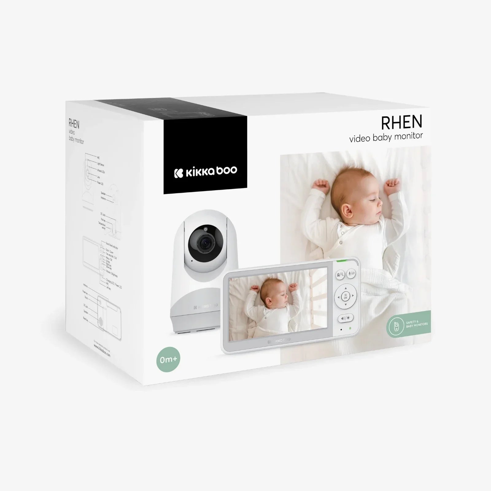Kikkaboo Rhen 5-inch Video Baby Monitor Age- Newborn & Above