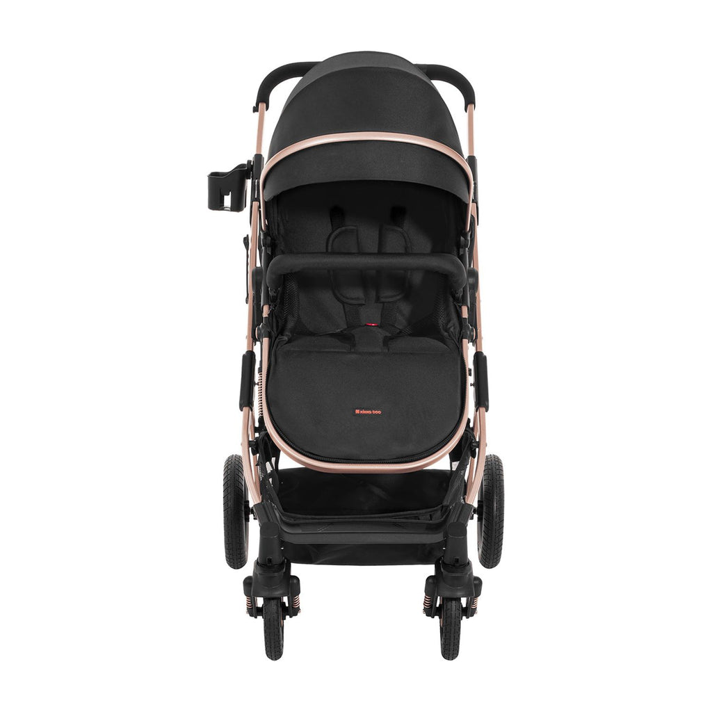 Kikkaboo Scarlett 2-In-1 Travel System Stoller with Transferable Seat Black Age-Newborn & Above (Holds upto 15 Kg)