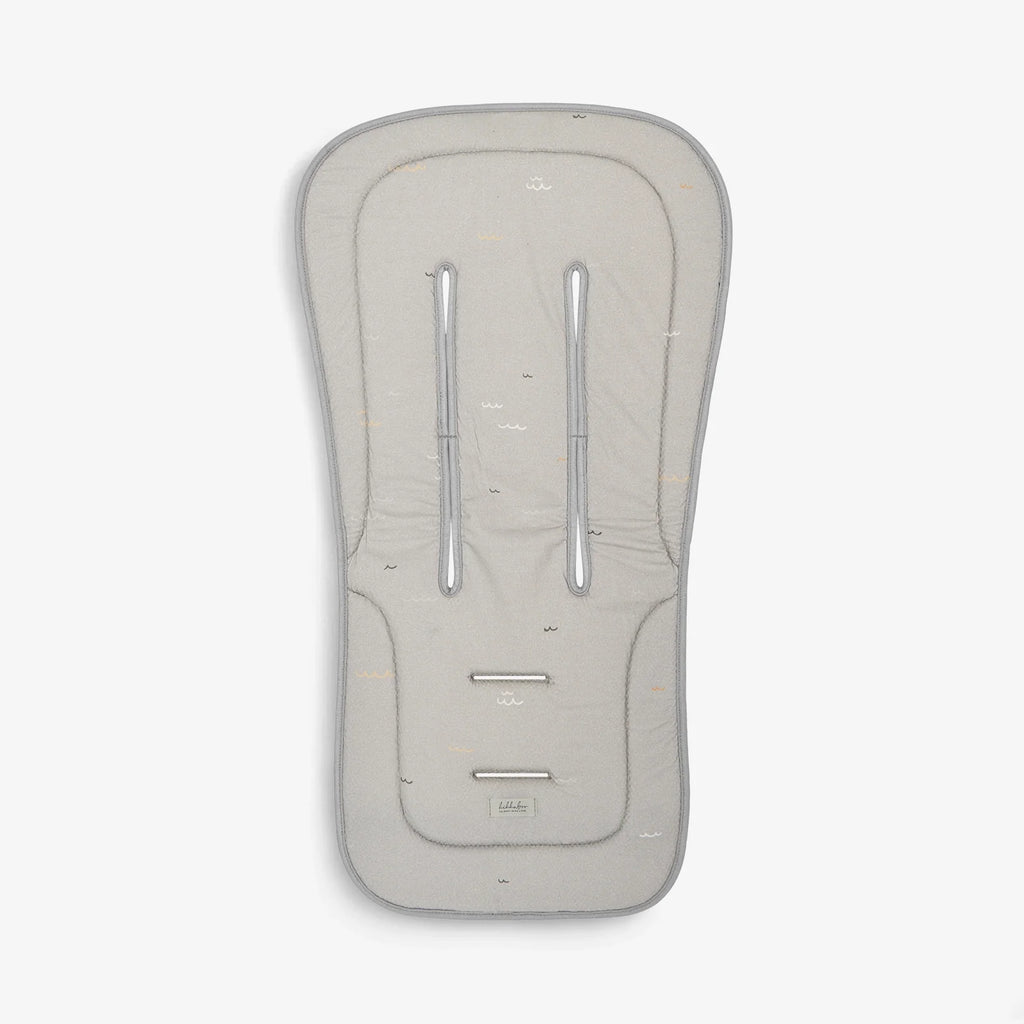 Kikkaboo Seally Me Anti-sweat Stroller Cushion  Liner Grey Age- Newborn & Above
