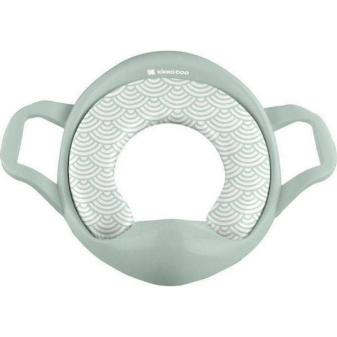 Kikkaboo Shape of Sea Toddlers Toilet Seat Adapter with Handles Mint Green Age- 12 months to 6 Years
