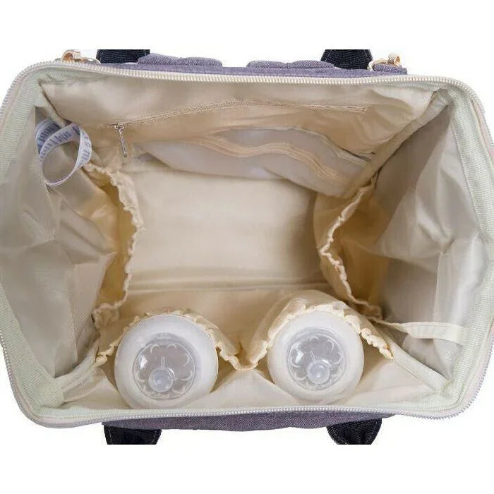 Kikkaboo Siena 2-in-1 Mama Diaper& Travel Backpack Black & Gold