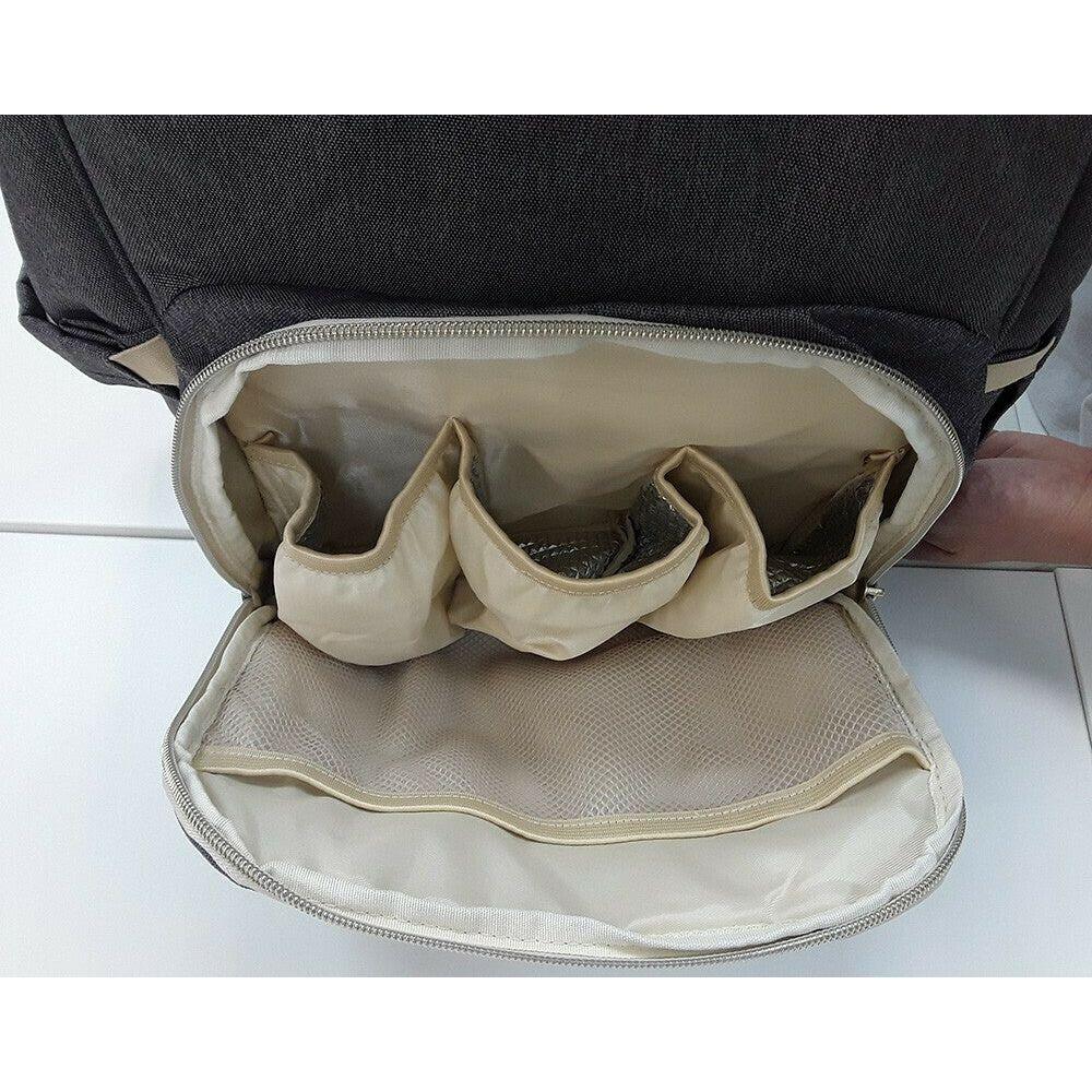 Kikkaboo Siena 2-in-1 Mama Diaper& Travel Backpack Black & Gold