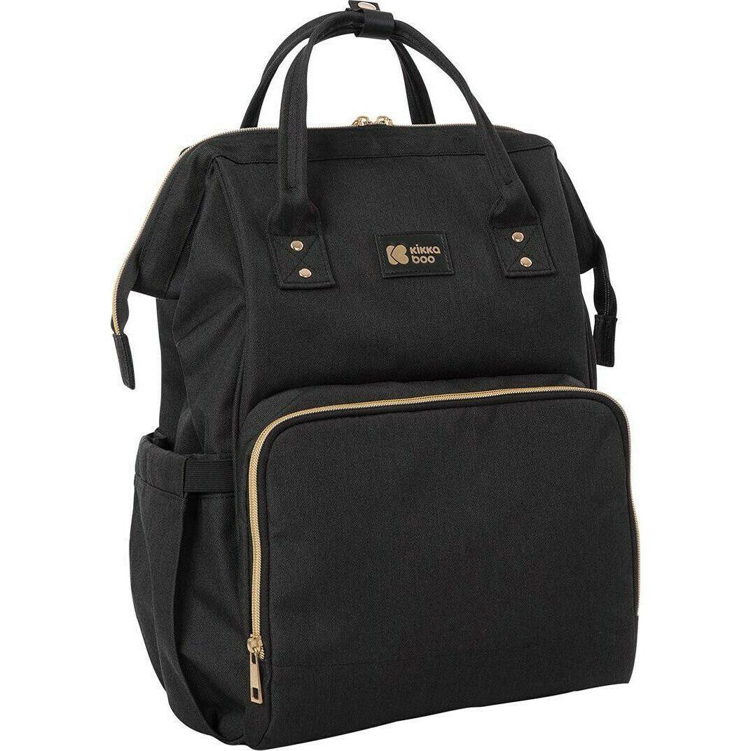 Kikkaboo Siena 2-in-1 Mama Diaper& Travel Backpack Black & Gold