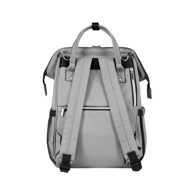 Kikkaboo Siena 2-in-1 Mama Diaper& Travel Backpack Light Grey with Silver Trim