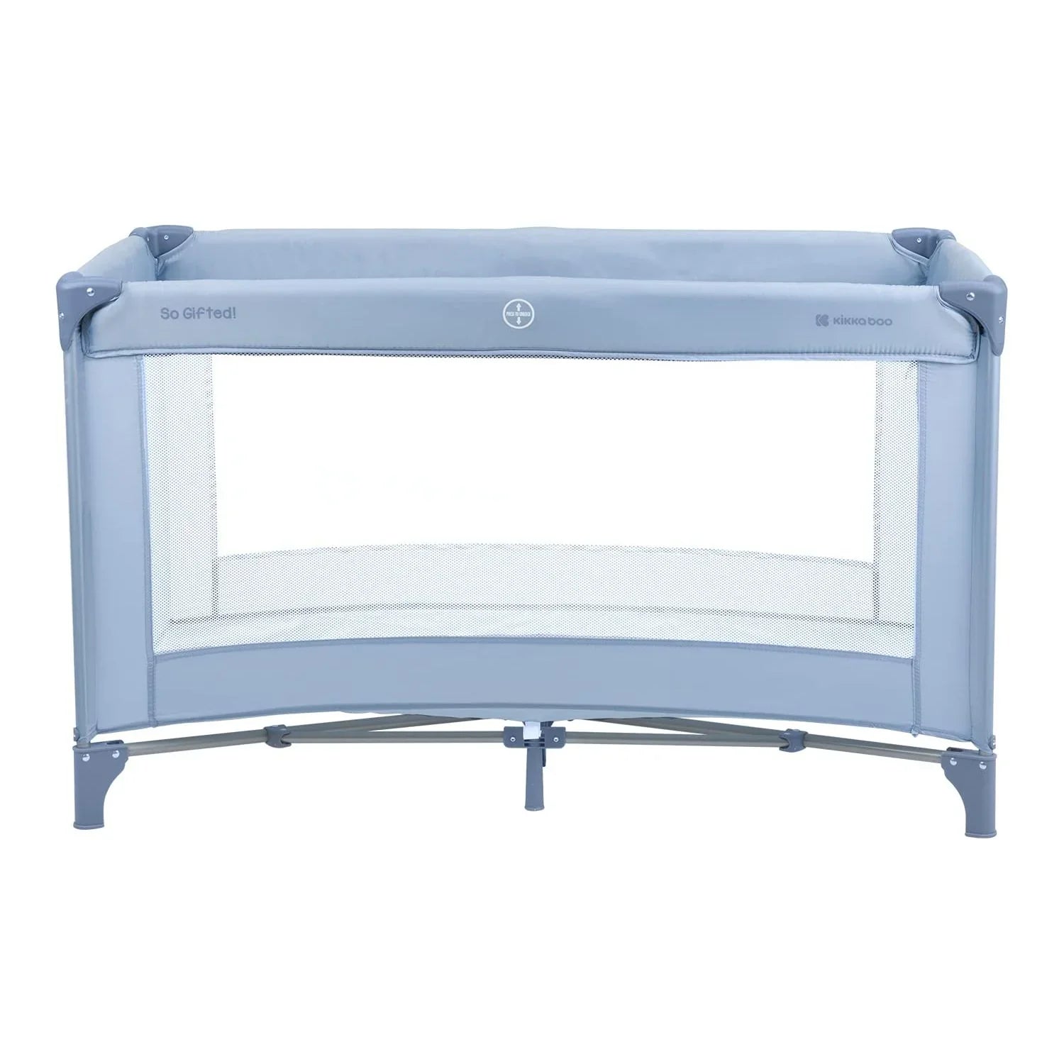 Kikkaboo So Gifted Level 1 Foldable Baby Cot/Travel Bed Blue Age-6 Months to 36 Months (Holds upto 15 Kg)