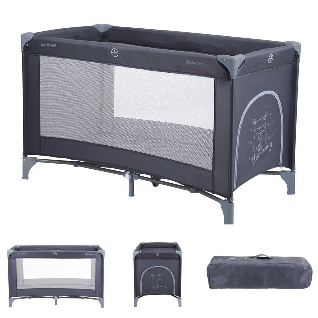 Kikkaboo So Gifted Level 1 Foldable Baby Cot/Travel Bed Navy Blue Age-6 Months to 36 Months (Holds upto 15 Kg)