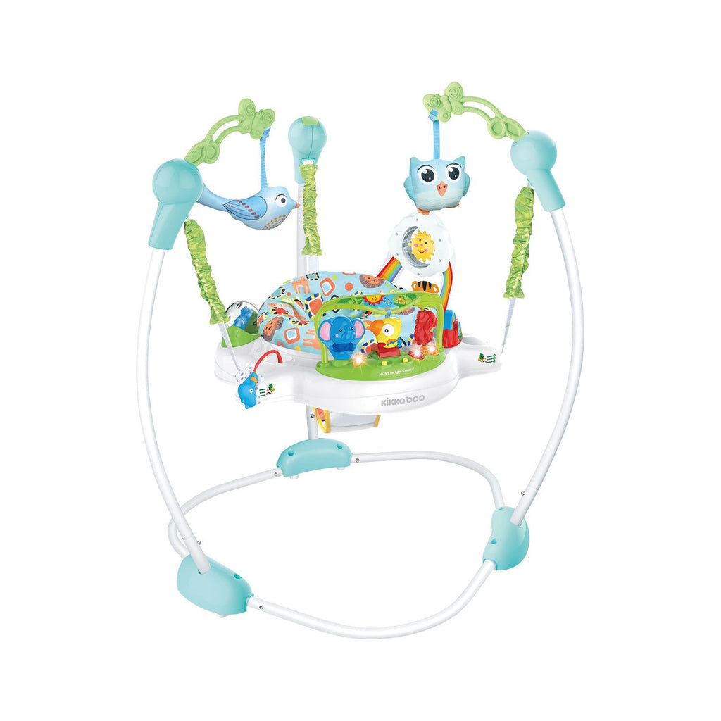 Kikkaboo Stationary Jumper Forest Fun Blue Age-6 Months & Above (Holds upto 12 Kg)