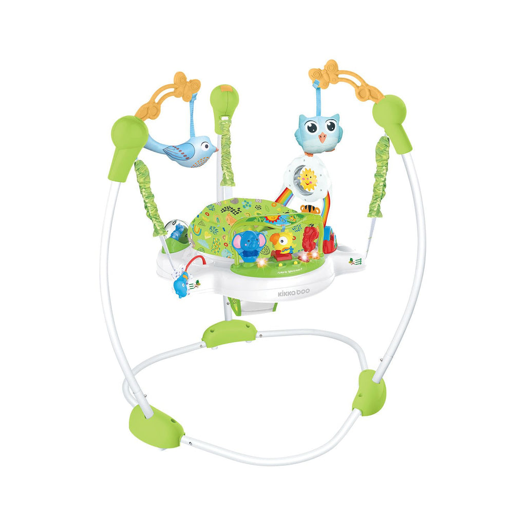 Kikkaboo Stationary Jumper Forest Fun Green Age-6 Months & Above (Holds upto 12 Kg)