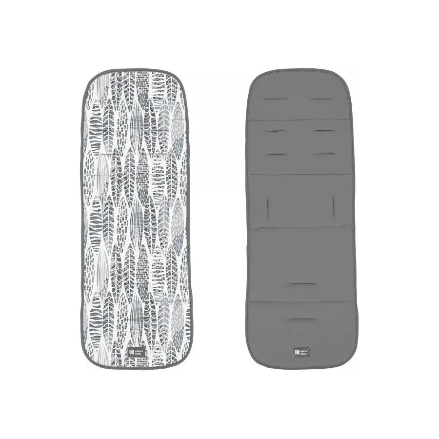 Kikkaboo Stroller Liner Leaves Grey Age- Newborn & Above