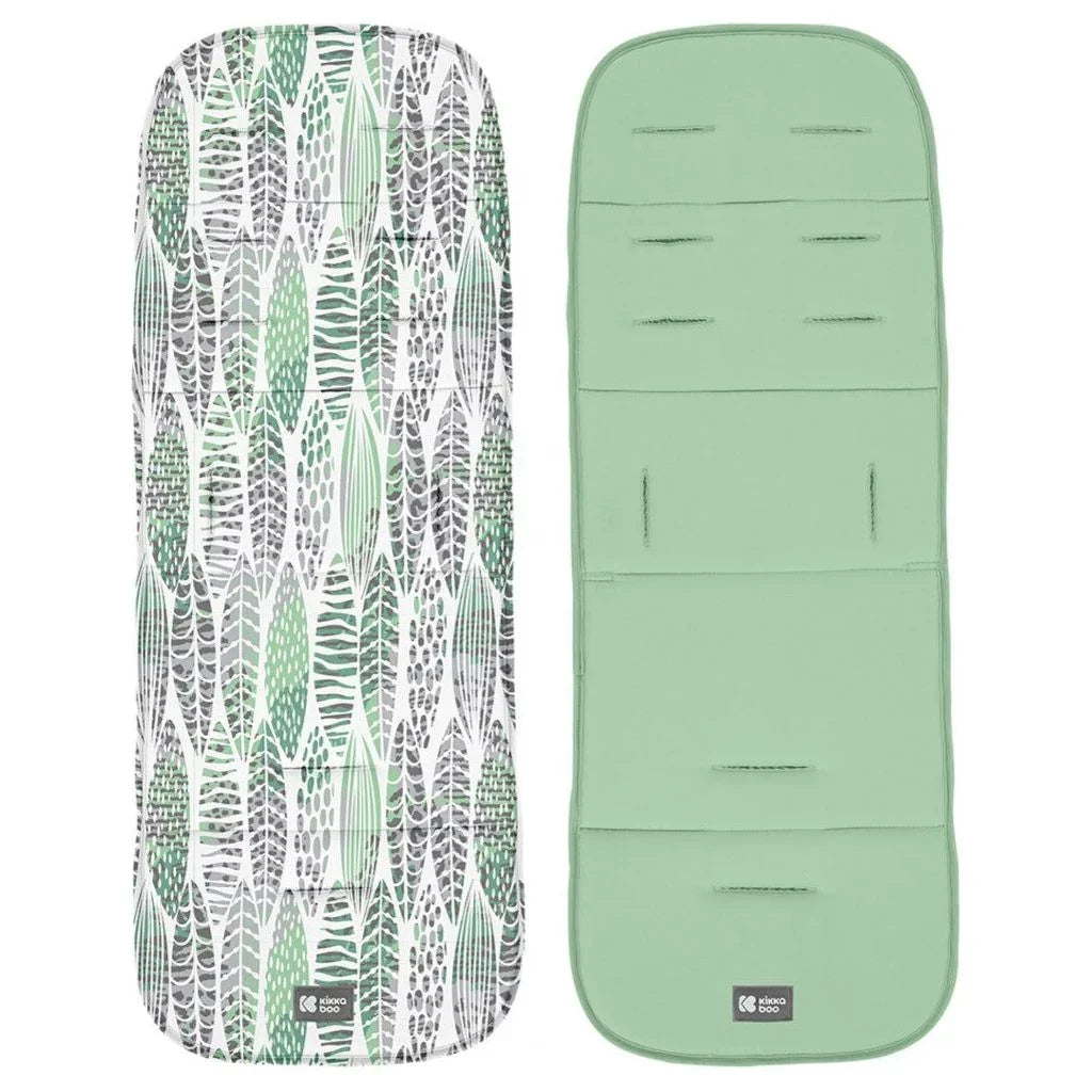 Kikkaboo Stroller Liner Leaves Mint Age- Newborn & Above