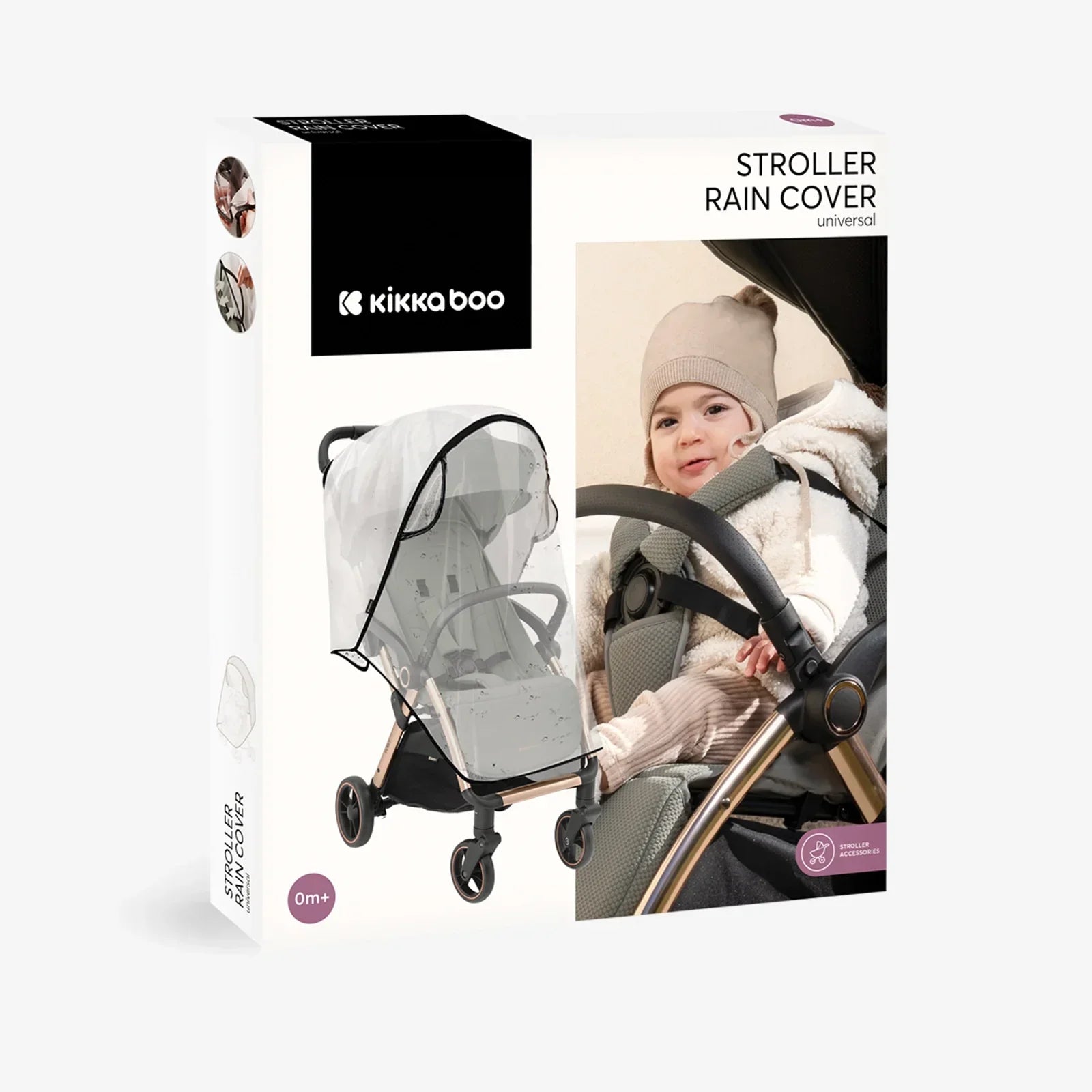 Kikkaboo Universal Stroller Raincover Transparent  Age- Newborn & Above