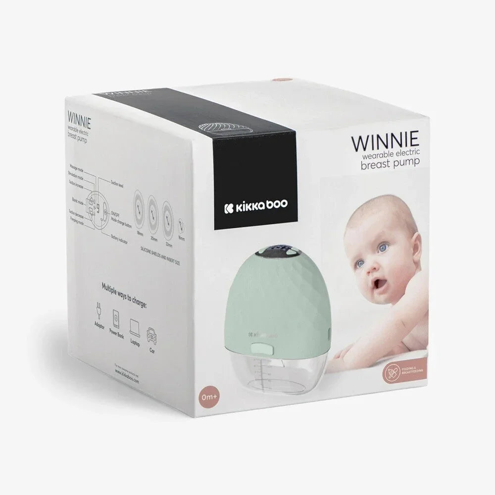 Kikkaboo Wearable Electric Breast Pump Winnie Green