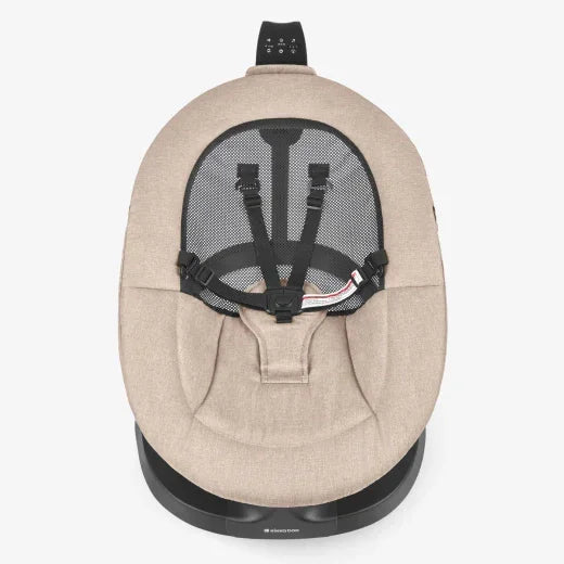 Kikkaboo Zazu Baby Electrical Rocking Swing Beige  Age- Newborn & Above ( Holds upto 9kg as Rocking & 22kg as Stationary)