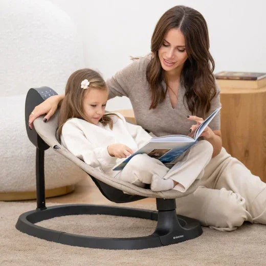 Kikkaboo Zazu Baby Electrical Rocking Swing Beige  Age- Newborn & Above ( Holds upto 9kg as Rocking & 22kg as Stationary)