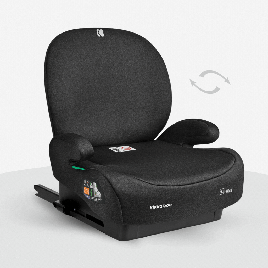 Kikkaboo i-Boost i-SIZE Car seat 125-150 cm  Black Age- 7 Years to 12 Years