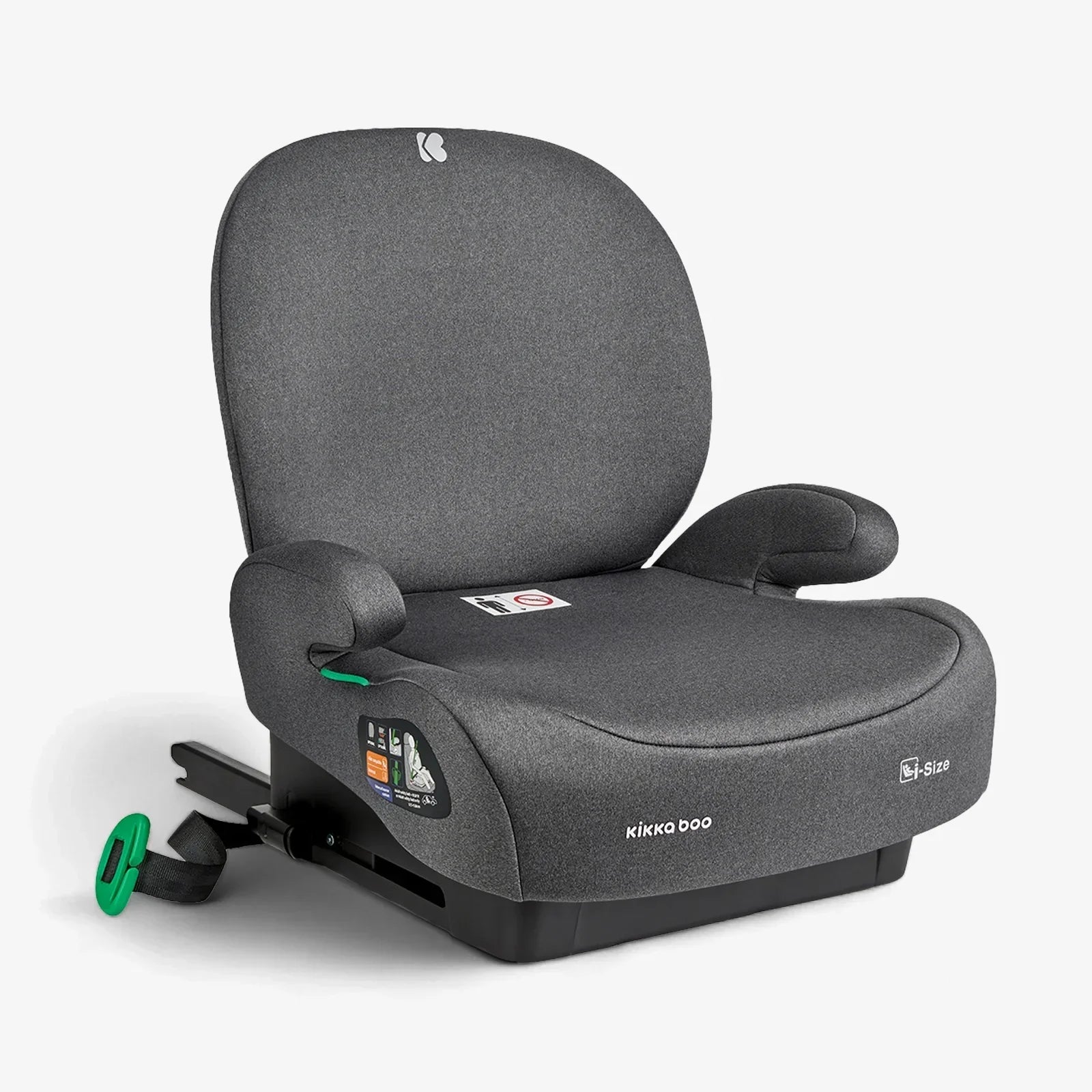 Kikkaboo i-Boost i-SIZE Car seat 125-150 cm  Dark Grey Age- 7 Years to 12 Years