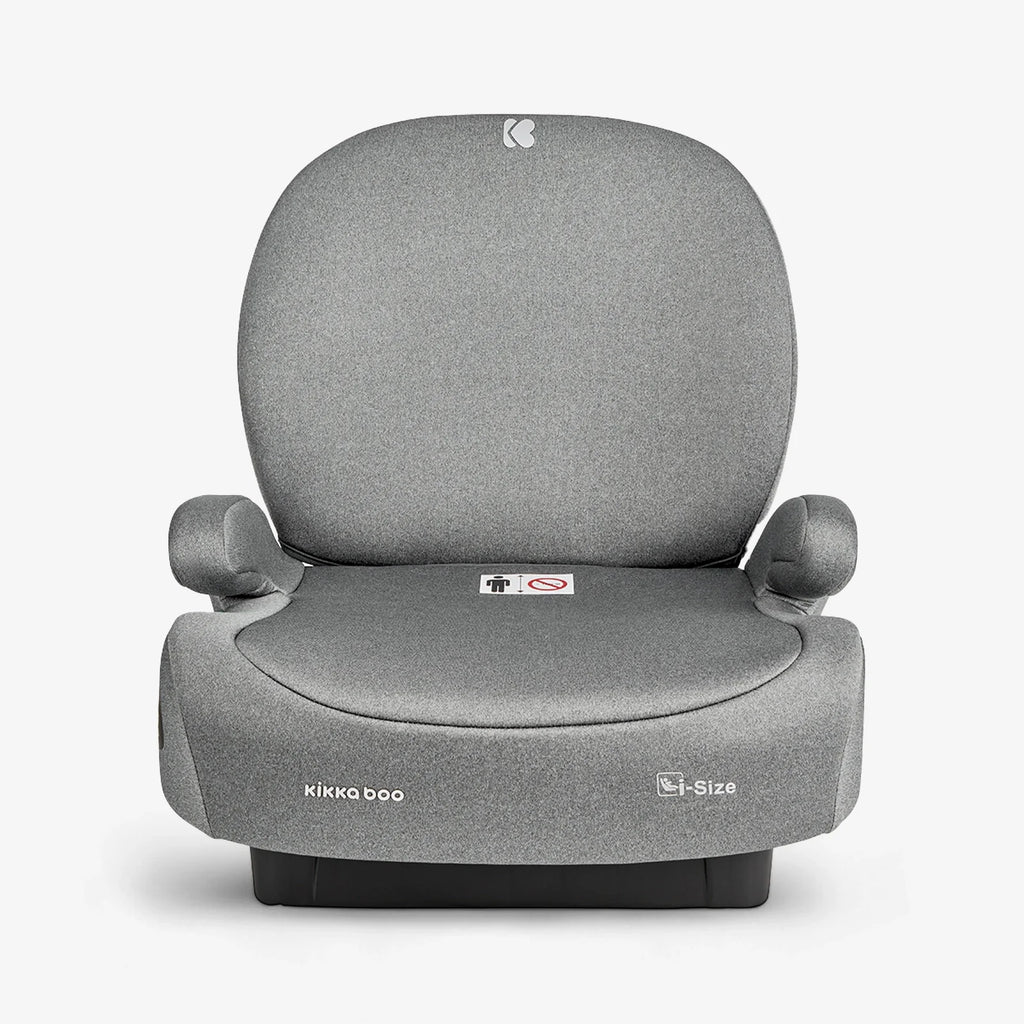 Kikkaboo i-Boost i-SIZE Car seat 125-150 cm  Light Grey Age- 7 Years to 12 Years