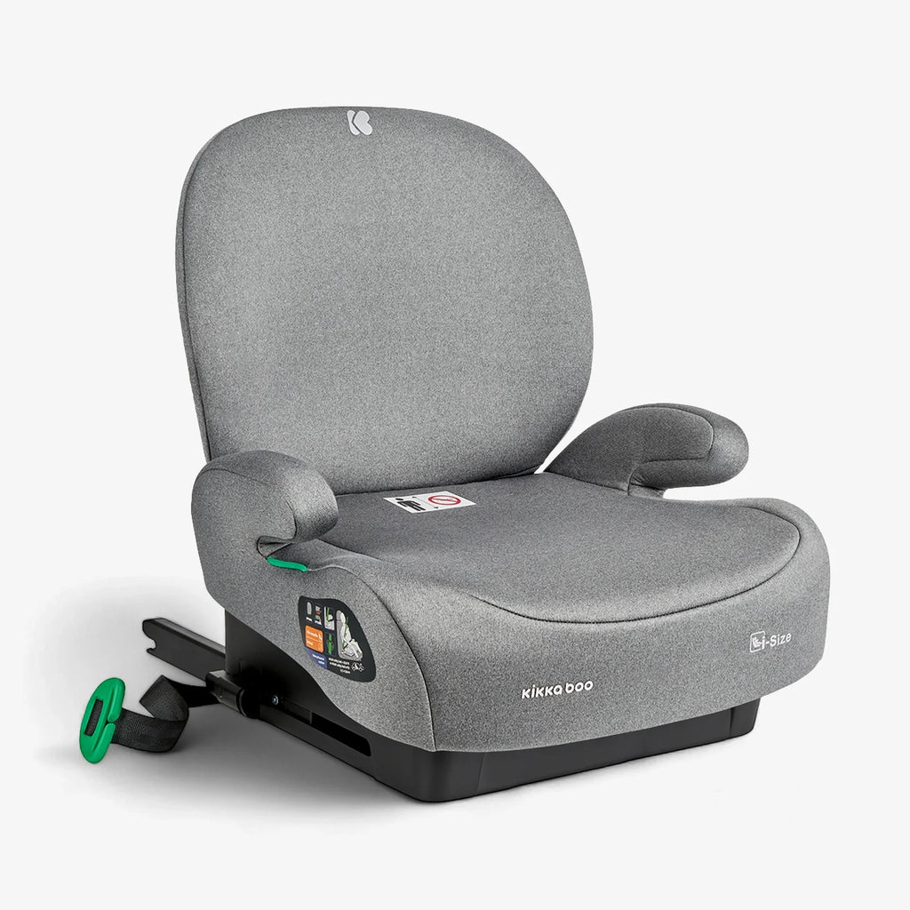 Kikkaboo i-Boost i-SIZE Car seat 125-150 cm  Light Grey Age- 7 Years to 12 Years