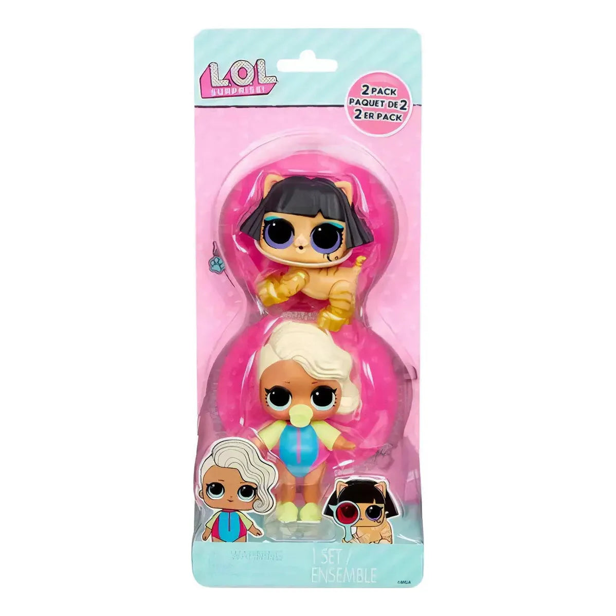 L.O.L. Surprise Doll Tot Pet Surfer Babe Ancient Meow Pack of 2 987802 819 Age 3 Years Above Peekaboo
