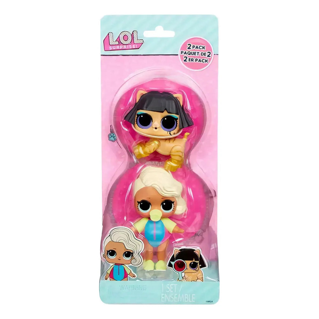 L.O.L. Surprise Doll Tot + Pet (Surfer Babe + Ancient Meow) Pack of 2 987802/819 Age- 3 Years & Above