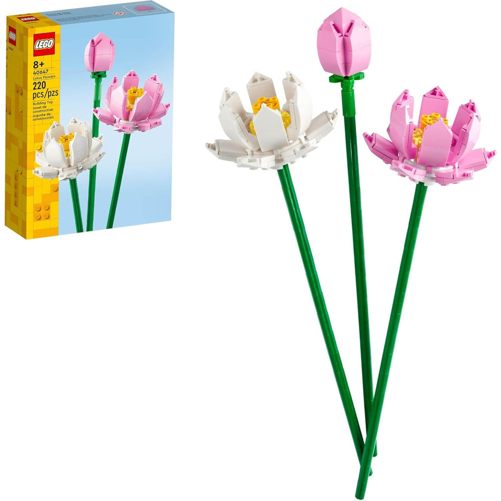 LEGO 40647 Lotus Flowers 120 Pieces Building Blocks Set Age- 8 Years & Above