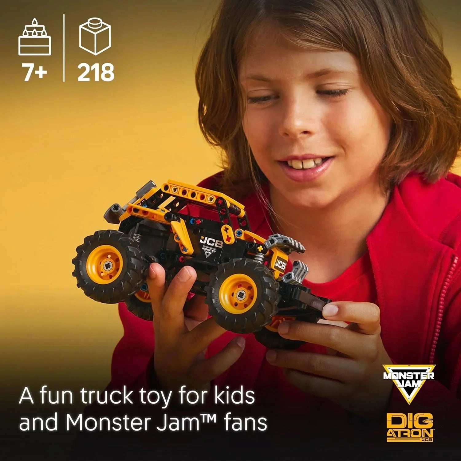 LEGO 42199 Monster Jam™ DIGatron™ Pull-Back Truck Building Toy Set Age- 10 Years & Above