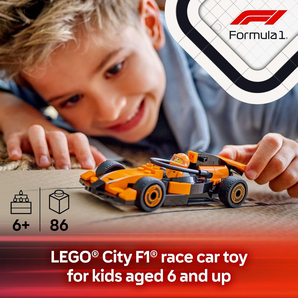 LEGO 60442 F1® Driver with McLaren Race Car Building Playset Age- 8 Years & Above