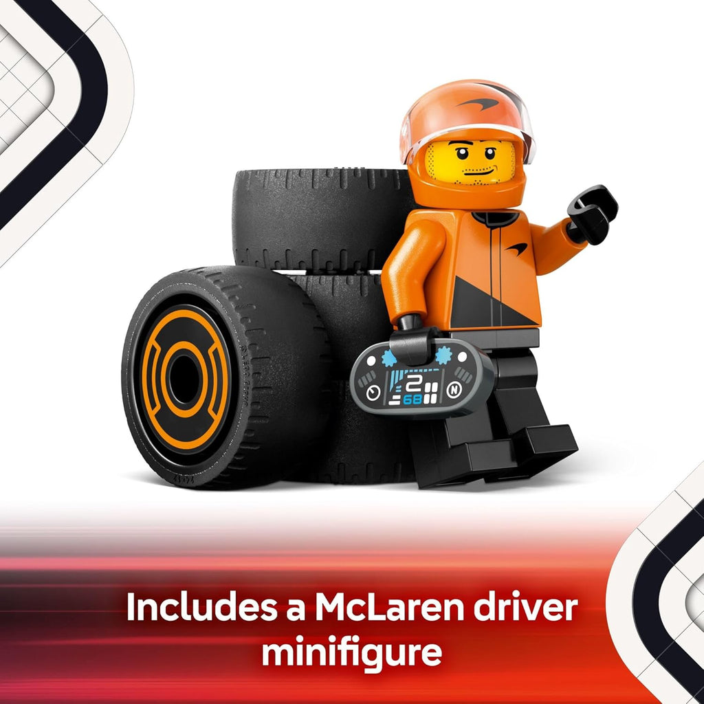 LEGO 60442 F1® Driver with McLaren Race Car Building Playset Age- 8 Years & Above