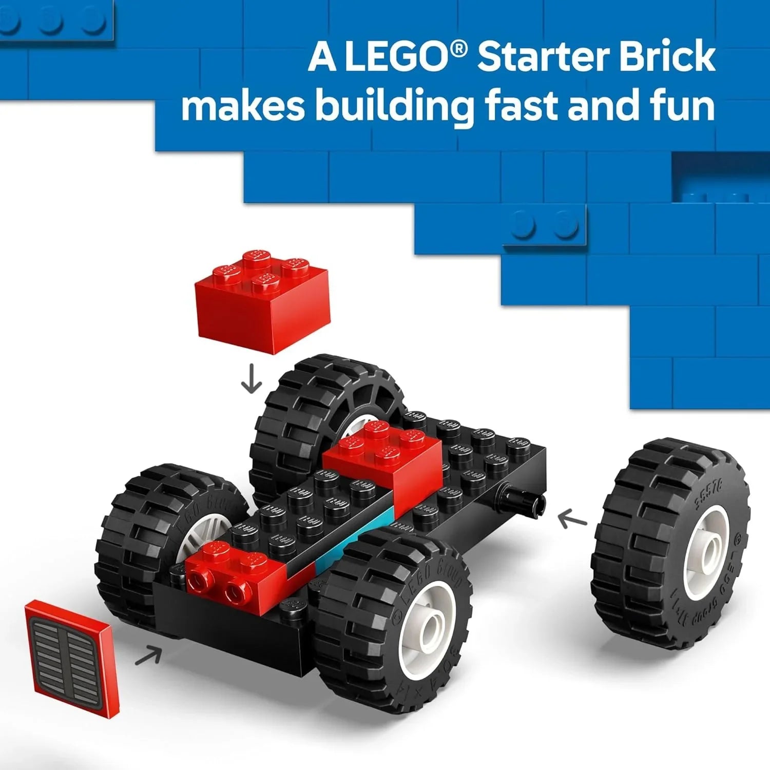 LEGO 60461 Red Farm Tractor with Trailer & Sheep Building Playset Age ...