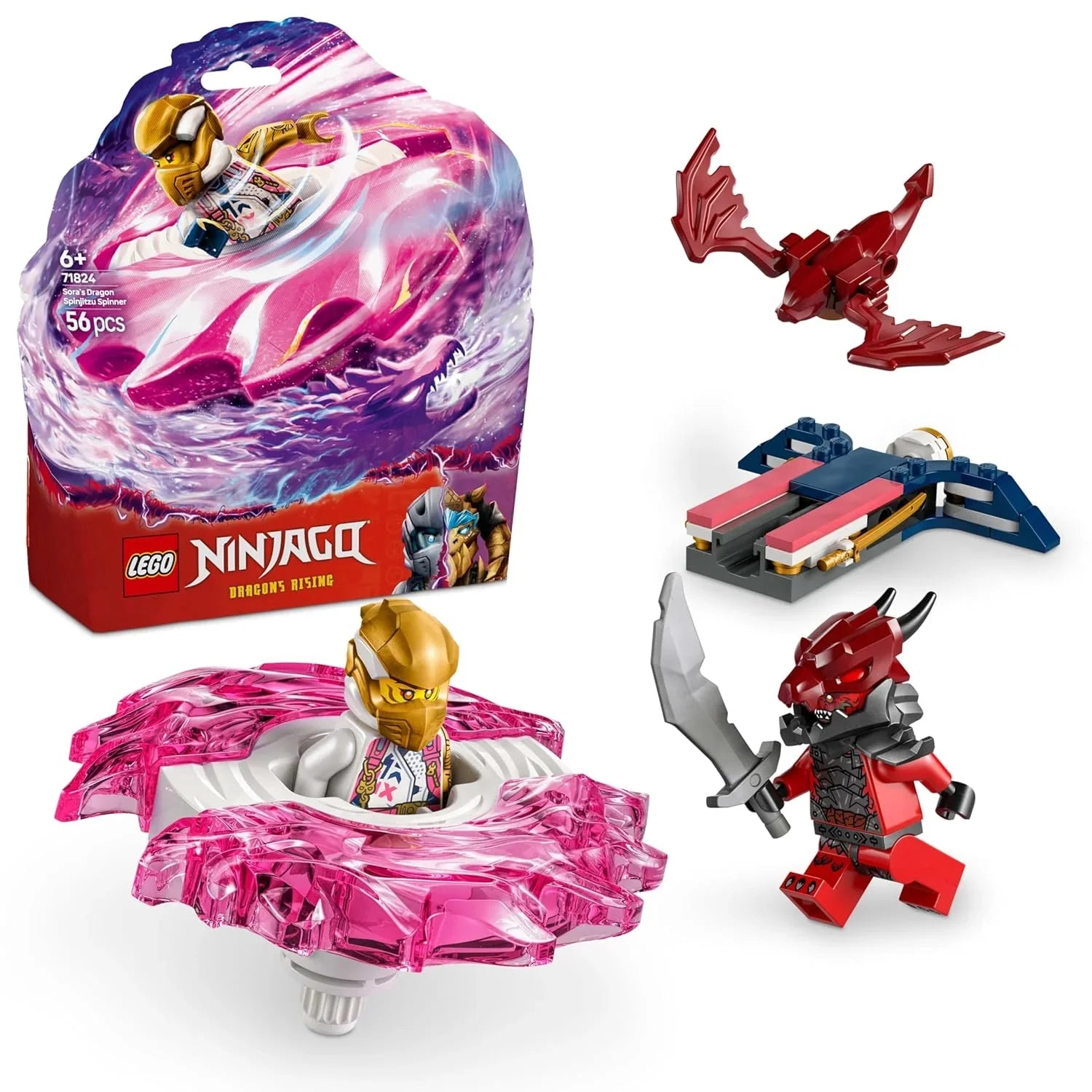LEGO 71824 Sora's Dragon Spinjitzu Spinner Action Toy & Building Blocks Toys Age- 6 Years & Above