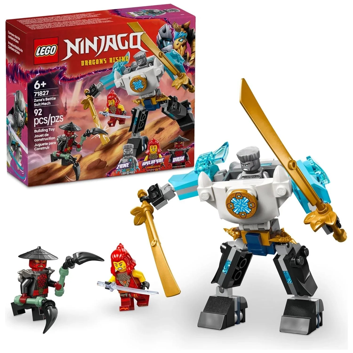 LEGO 71827 Zane's Battle Suit Mech Building Playset Age- 6 Years & Above