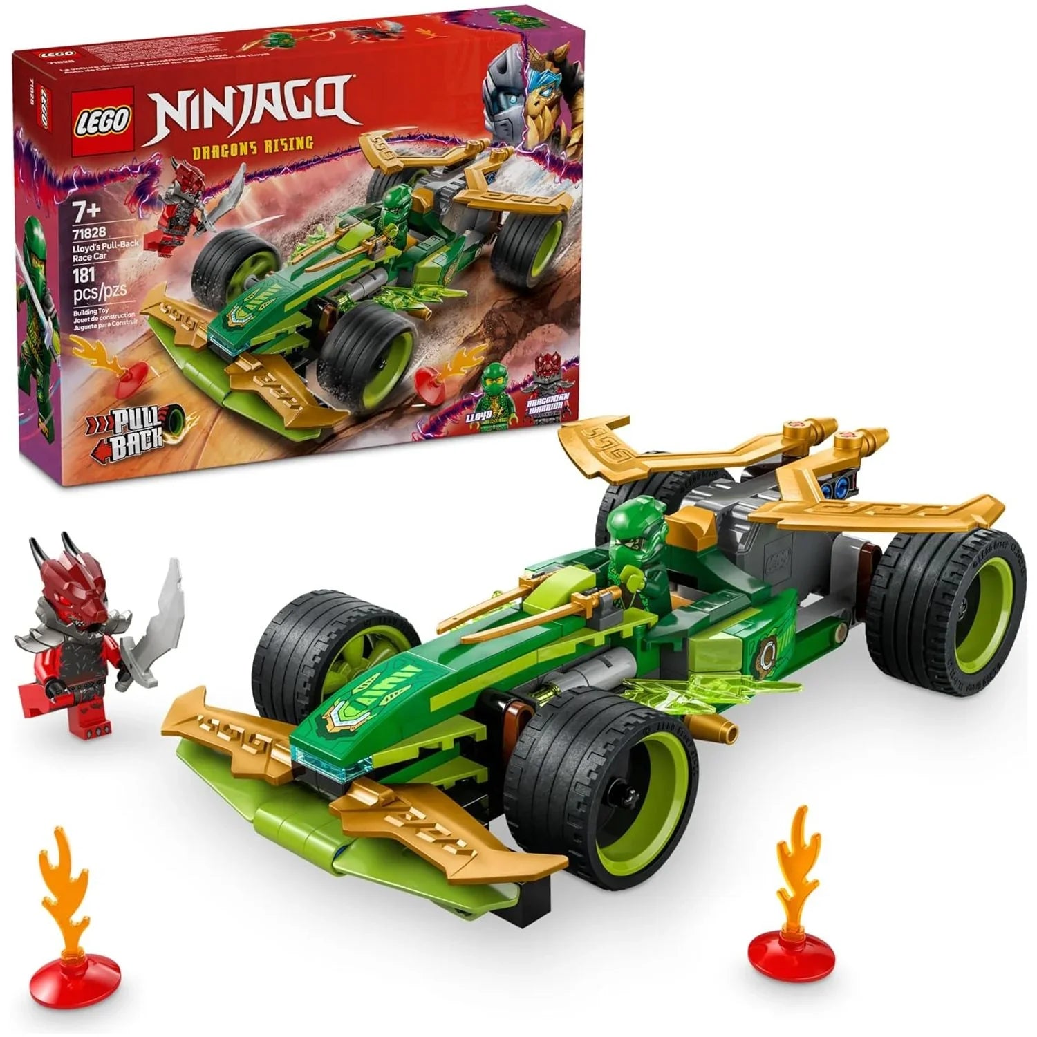 LEGO 71828 Lloyd's Pull-Back Race Car Building Playset Age- 6 Years & Above