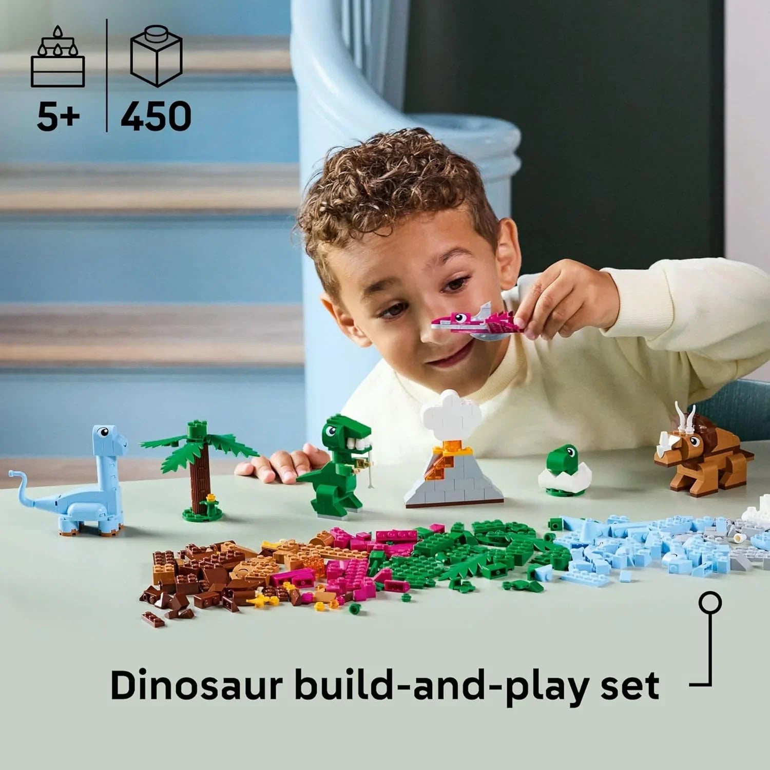 LEGO Classic Creative Dinosaurs Building Toy Playset 11041 Age- 4 Years & Above
