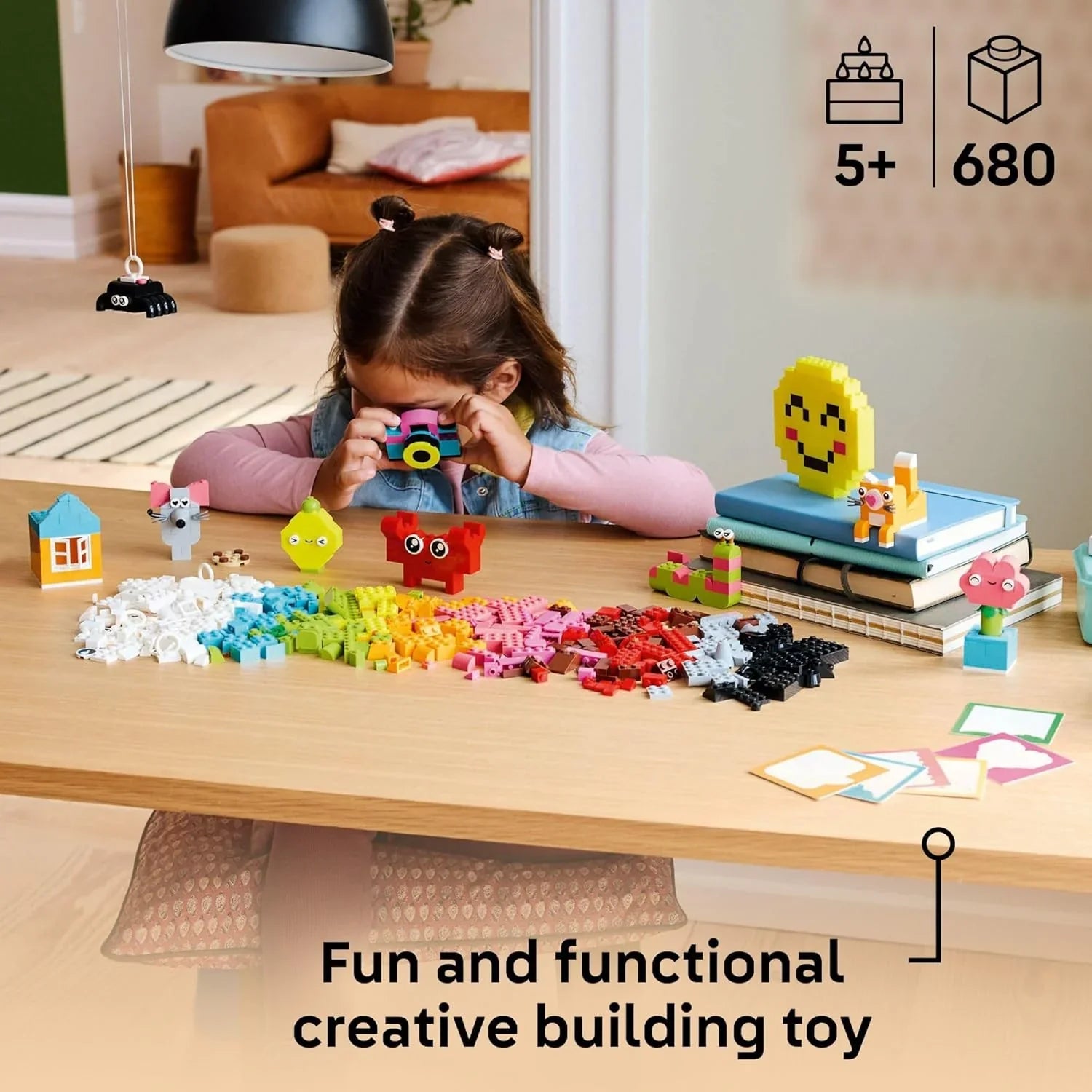 LEGO Classic Creative Happy Box Colorful Building Bricks Blocks 11042 Age- 5 Years & Above