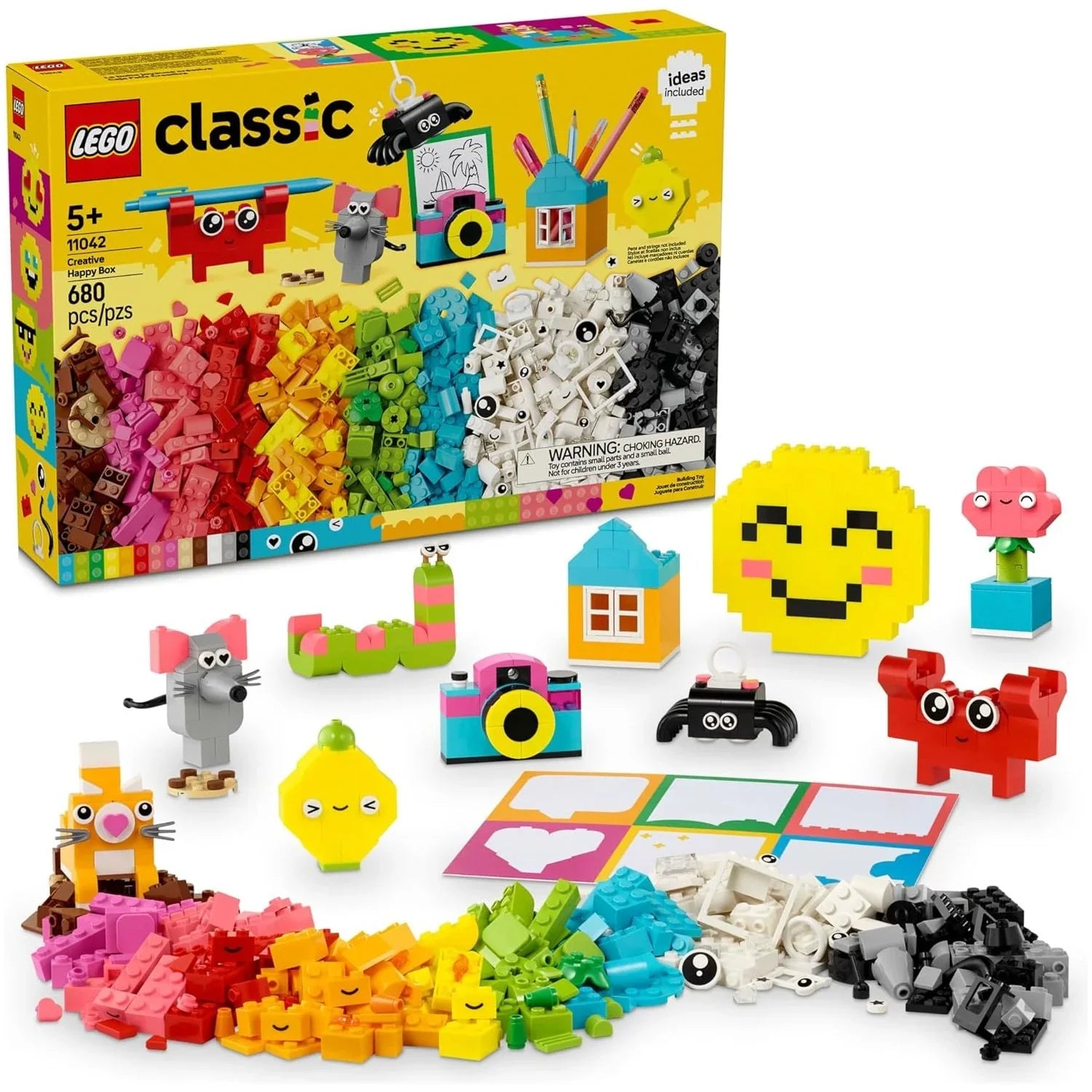 LEGO Classic Creative Happy Box Colorful Building Bricks Blocks 11042 Age- 5 Years & Above