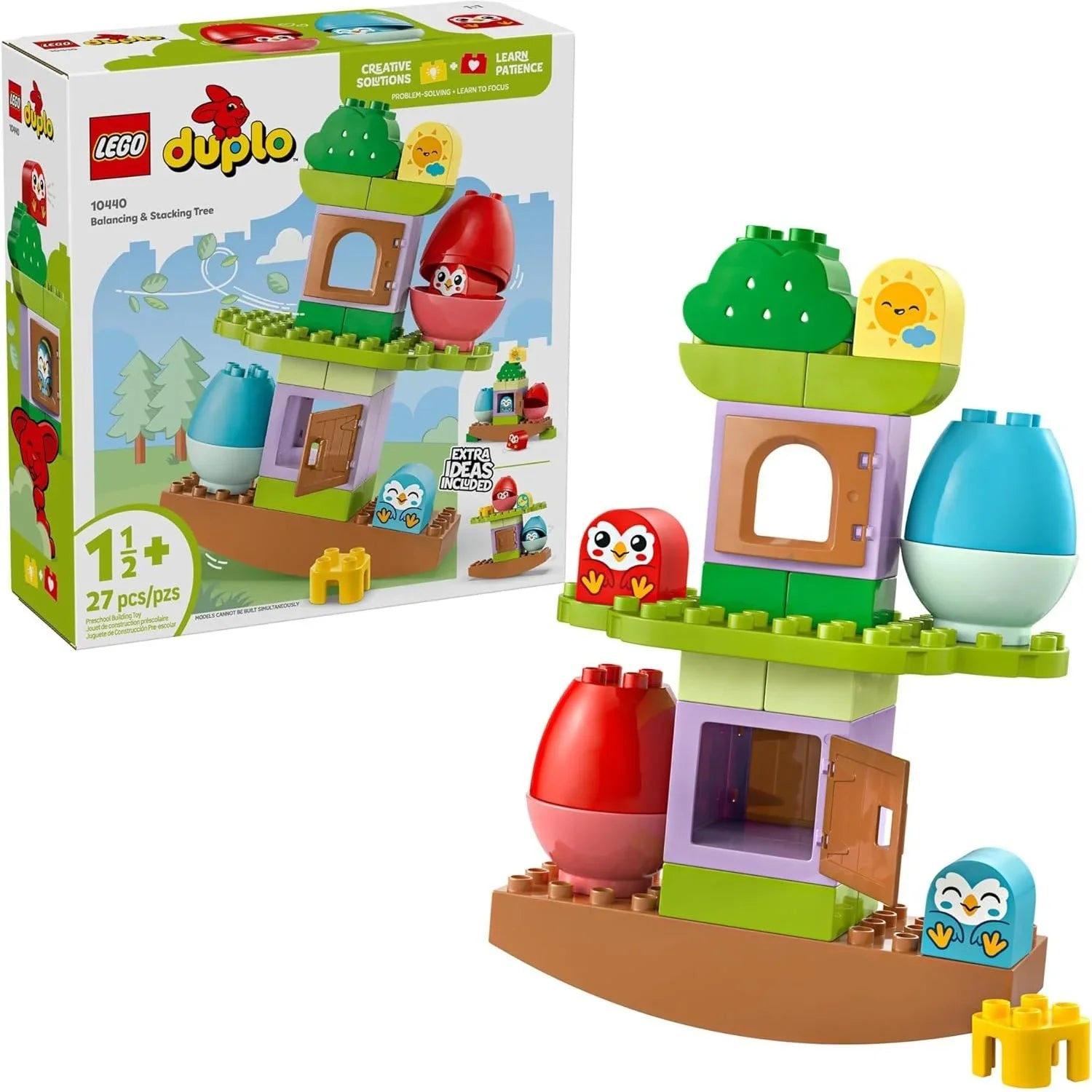 LEGO Duplo Balancing & Stacking Tree Building Set 10440 Age- 3 Years & Above